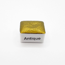 Load image into Gallery viewer, Antique Shimmer Watercolour Paint Half Pan