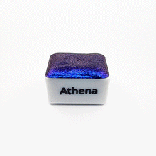 Load image into Gallery viewer, Athena Colour Shift Watercolour Paint Half Pan