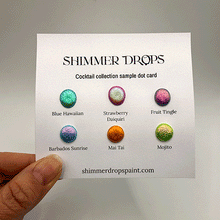 Load image into Gallery viewer, Cocktail Collection Sample Dot Card