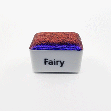 Load image into Gallery viewer, Fairy Colour Shift Watercolour Paint Half Pan