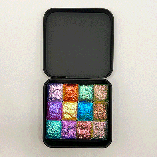 Gemstone Watercolour Palette Shimmer Drops Paint