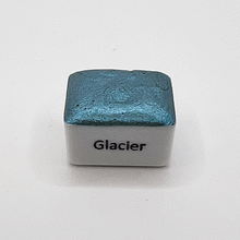 Load image into Gallery viewer, Glacier Shimmer Watercolour Paint Half Pan