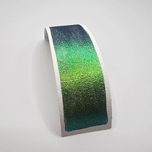 Load image into Gallery viewer, Green Flair Holographic Watercolour Paint Half Pan