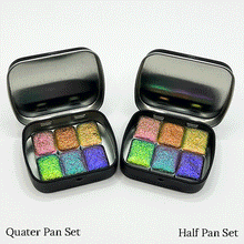 Load image into Gallery viewer, Holographic Rainbow Watercolour Palette