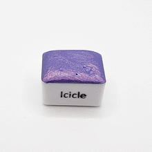 Load image into Gallery viewer, Icicle Shimmer Watercolour Paint Half Pan