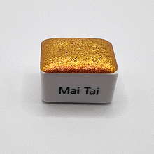 Load image into Gallery viewer, Mai Tai Colour Shift Watercolour Paint Half Pan