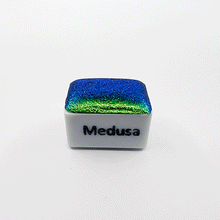 Load image into Gallery viewer, Medusa Colour Shift Watercolour Paint Half Pan