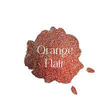 Load image into Gallery viewer, Orange Flair Holographic Watercolour Paint Half Pan