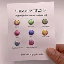Load image into Gallery viewer, Pastel Chameleon Sample Dot Card