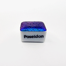 Load image into Gallery viewer, Poseidon Colour Shift Watercolour Paint Half Pan