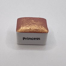 Load image into Gallery viewer, Princess Shimmer Watercolour Paint Half Pan