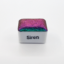 Load image into Gallery viewer, Siren Colour Shift Watercolour Paint Half Pan