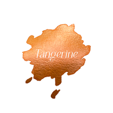 Load image into Gallery viewer, Tangerine Shimmer Watercolour Paint Half Pan