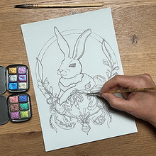 Load image into Gallery viewer, NEW Watercolour colouring pages