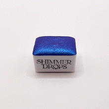 Load image into Gallery viewer, Violet Shimmer Watercolour Paint Half Pan