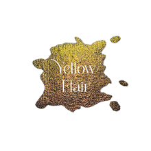 Load image into Gallery viewer, Yellow Flair Holographic Watercolour Paint Half Pan