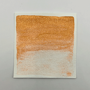 Amber Shimmer Watercolour Paint Half Pan