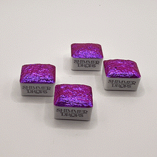 Load image into Gallery viewer, Violet Aura Colour Shift Watercolour Paint Half Pan
