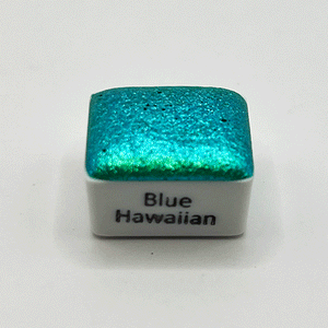Blue Hawaiian Colour Shift Watercolour Paint Half Pan