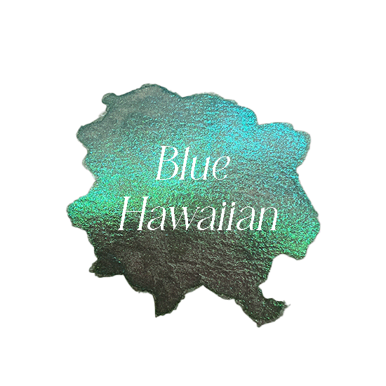 Blue Hawaiian Colour Shift Watercolour Paint Half Pan