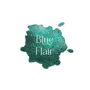 Blue Flair Holographic Watercolour Paint Half Pan