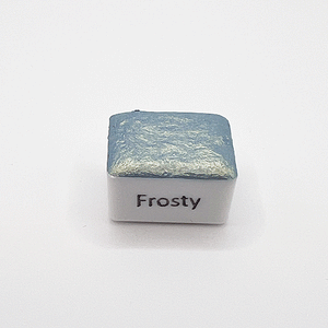 Frosty Shimmer Watercolour Paint Half Pan