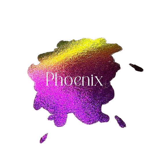 Phoenix Colour Shift Watercolour Paint Half Pan – Shimmer Drops Paint
