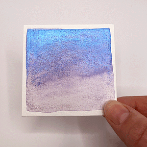Violet Shimmer Watercolour Paint Half Pan