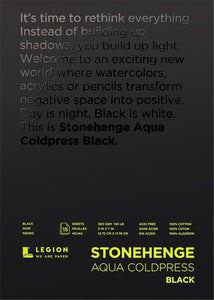 Stonehenge Black Watercolour Paper