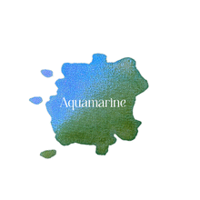 Load image into Gallery viewer, Aquamarine Colour Shift Watercolour Paint Half Pan
