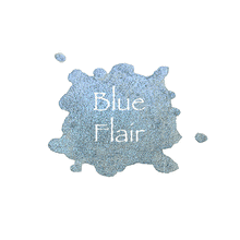 Load image into Gallery viewer, Blue Flair Shimmer Watercolour Paint Half Pan (Limited Edition)
