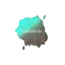 Load image into Gallery viewer, Labradorite Colour Shift Watercolour Paint Half Pan
