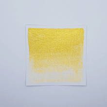 Load image into Gallery viewer, Lemon Shimmer Watercolour Paint Half Pan
