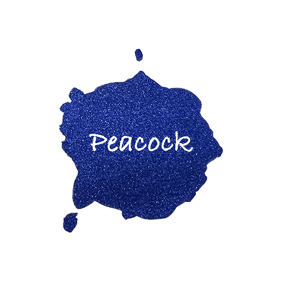 Peacock Shimmer Watercolour Paint Half Pan