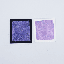 Load image into Gallery viewer, Purple Flair Shimmer Watercolour Paint Half Pan (Limited Edition)
