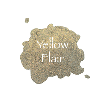 Load image into Gallery viewer, Yellow Flair Shimmer Watercolour Paint Half Pan (Limited Edition)
