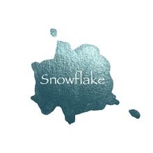 Load image into Gallery viewer, Snowflake Shimmer Watercolour Paint Half Pan
