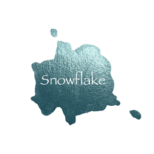 Snowflake Shimmer Watercolour Paint Half Pan